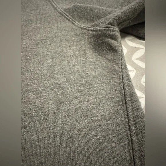 GAP Small Heather Grey Gray Sweatshirt with Side Zip - Picture 9 of 9
